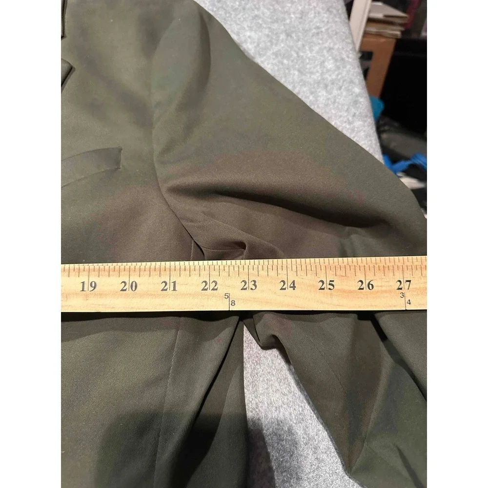 Banana Republic Mens Tailored Fit Blazer 46R Olive Green 2-Button Sport Coat
